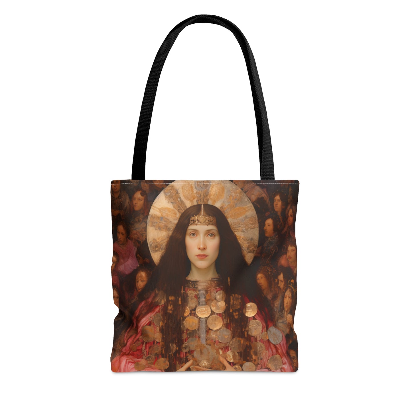 Saint Praxedes Tote Bag - Purse - Three sizes - Large Medium Small Faith Art Bag - Catholic faith carry-all purse - Double Sided
