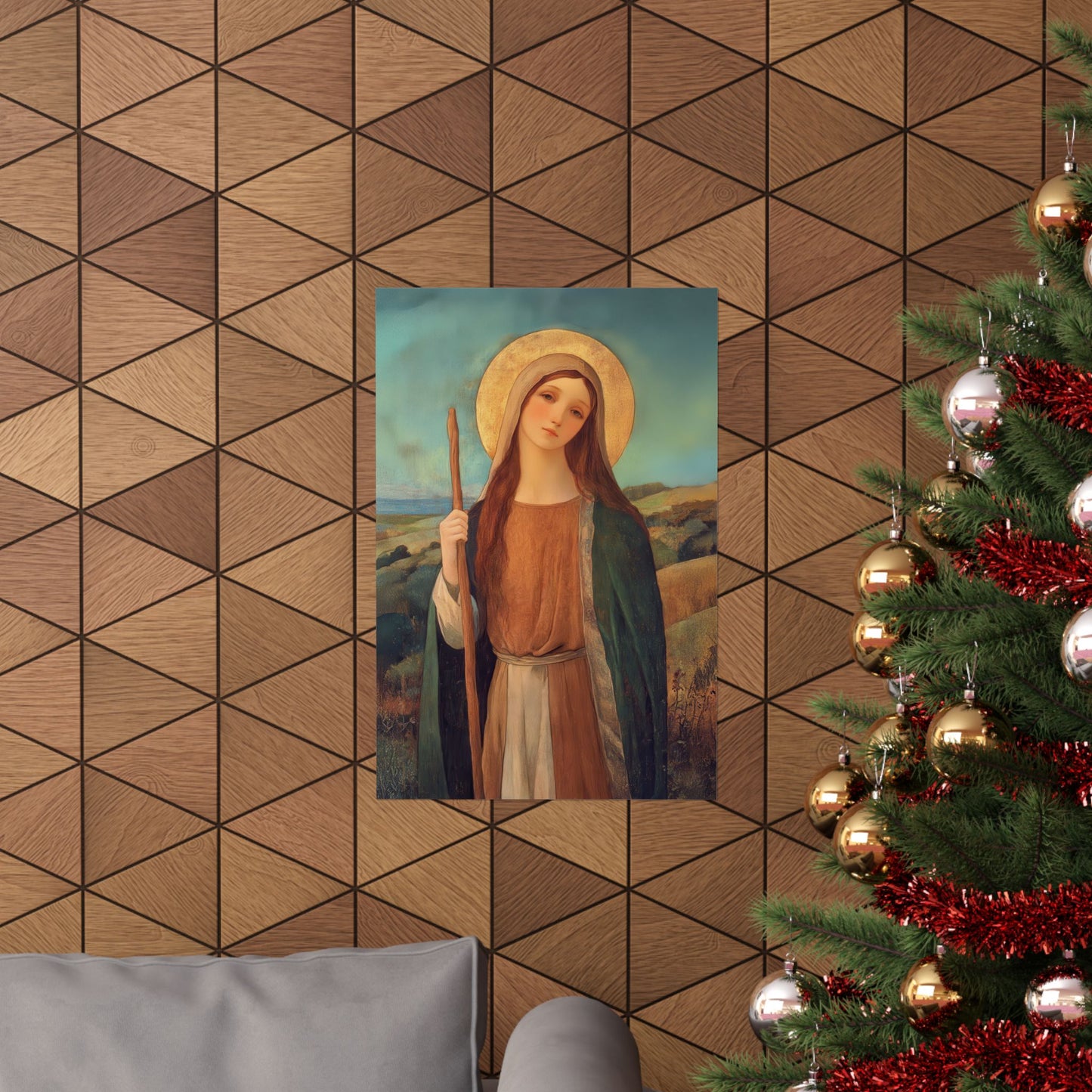 Saint Breage // Saint Breaca - Sanctified Souls Print - Multiple Sizes - Premium Matte Vertical Posters