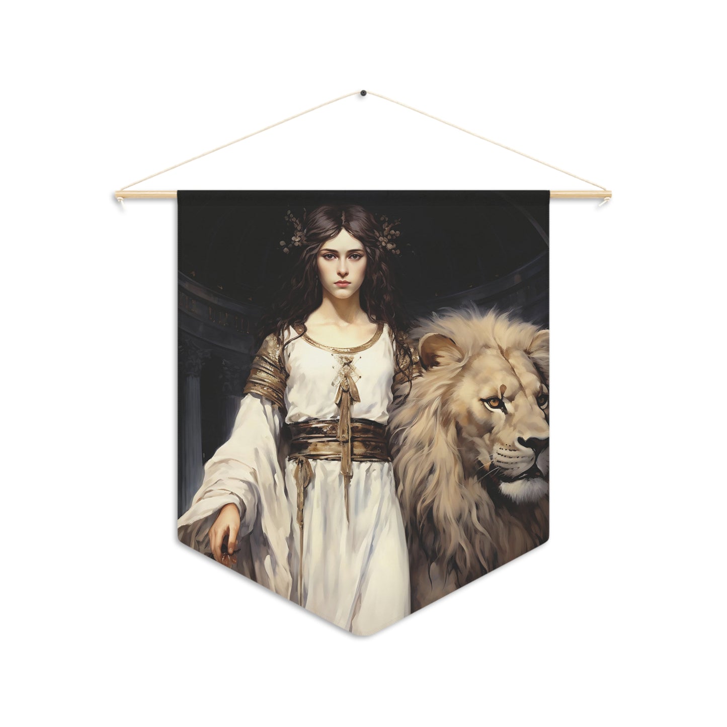 Saint Euphemia Wall Banner / Wall Hanging - Unique Religious Art for your home - Prayer room - Catholic Home Art - 18" x 21"