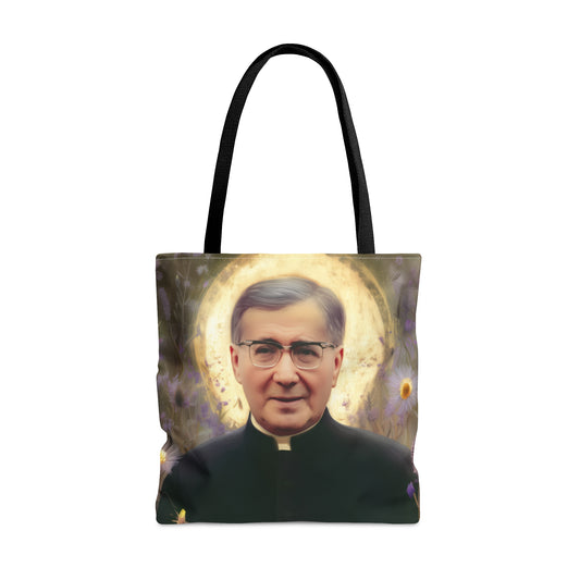 Saint Josemaría Escrivá - Tote Bag - Large Medium Small Faith Art Bag - Catholic Faith Purse - Double Sided