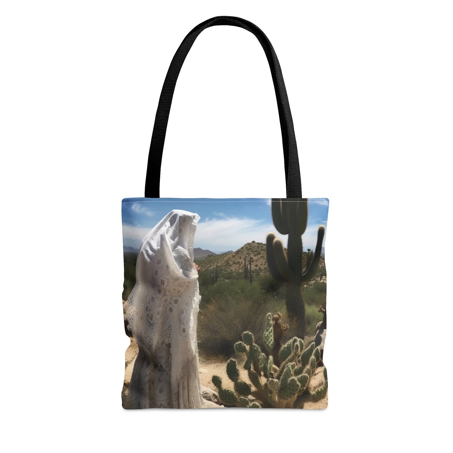 Saint Amma Sarah of the Desert Tote Bag - Catholic faith inspired carry-all purse - day to day bag - Desert Mothers Series