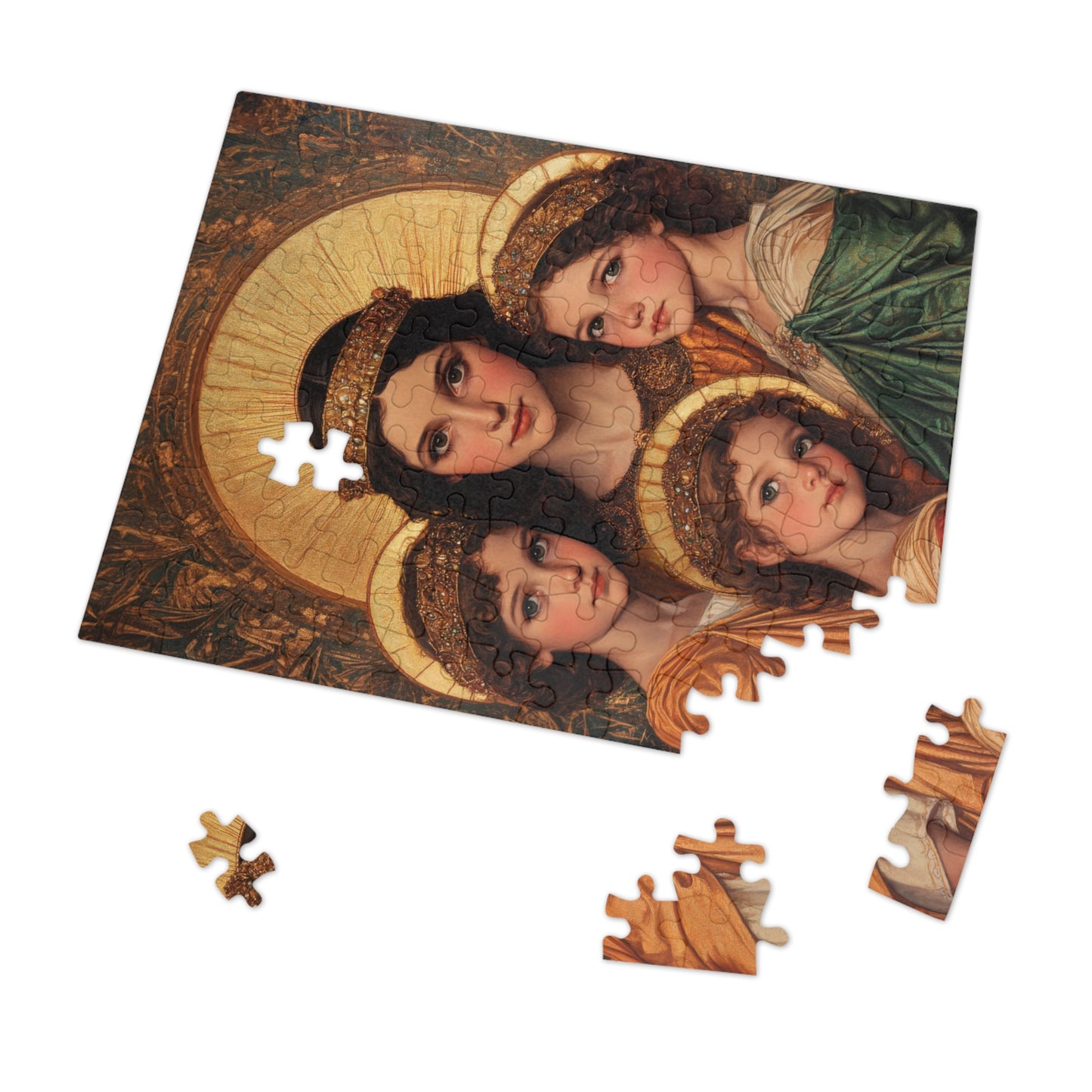 Saints Sophia, Faith, Hope and Charity  - Puzzle and Keepsake Tin - Religious (30, 110, 252, 500,1000) - Religious Puzzle - Gifts Catholic