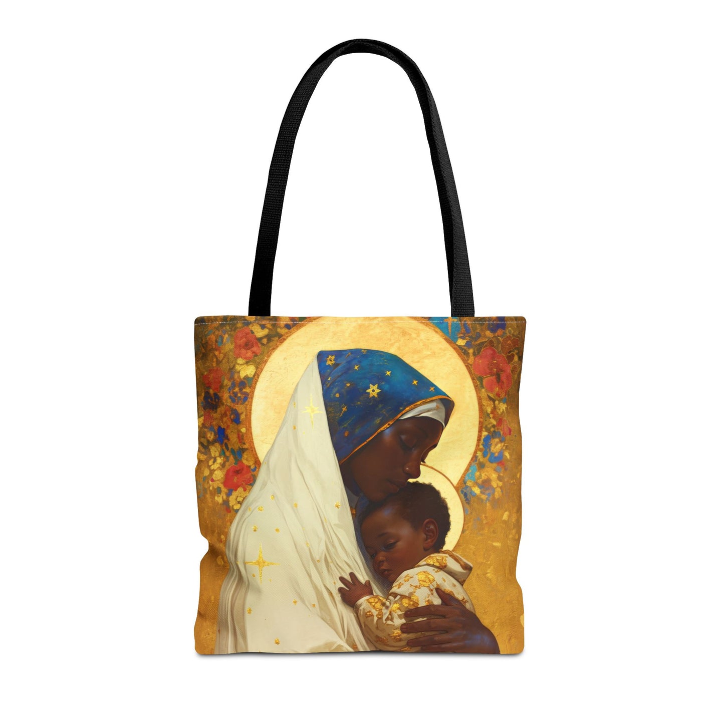 Queen of Peace and Love- Our Lady of Kibeho's Message Tote Bag - Large Medium Small Faith Art Bag - Catholic Faith Purse - Religious