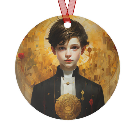 Saint Dominic Savio - Religious Holiday Christmas Ornament and Keepsake - Double sided Keepsake Religious Ornament -