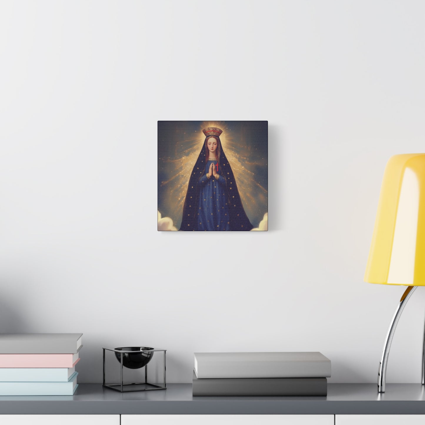 Our Lady of Pontmain - Multiple Sizes - Catholic Home art - Museum Wrapped Canvas - Sanctified Souls Print - Mother Mary Art
