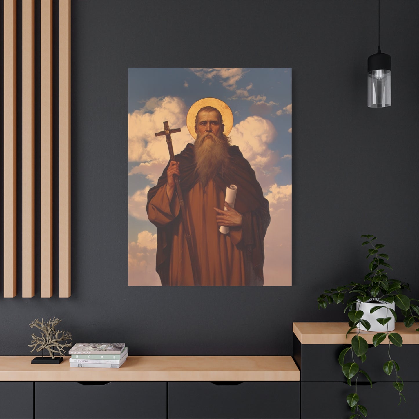 Saint Joannicus the Great / Loannikios of Mount Olympus - Gallery Wrapped Canvas - Print - Religious Art for your Home - Catholic Art Print