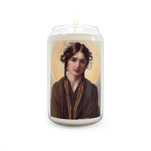 The Archangel Nathanael Candle  - Scented Candle, 13.75oz - Religious Prayer Candle - Guardian Angel artwork - Divine Inspired Angel Magic