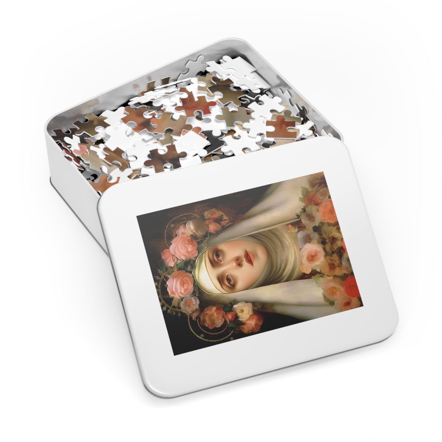 Saint Rose of Lima - Puzzle and Keepsake Tin - Religious Jigsaw Puzzle (30, 110, 252, 500,1000-Piece) - Religious Puzzle