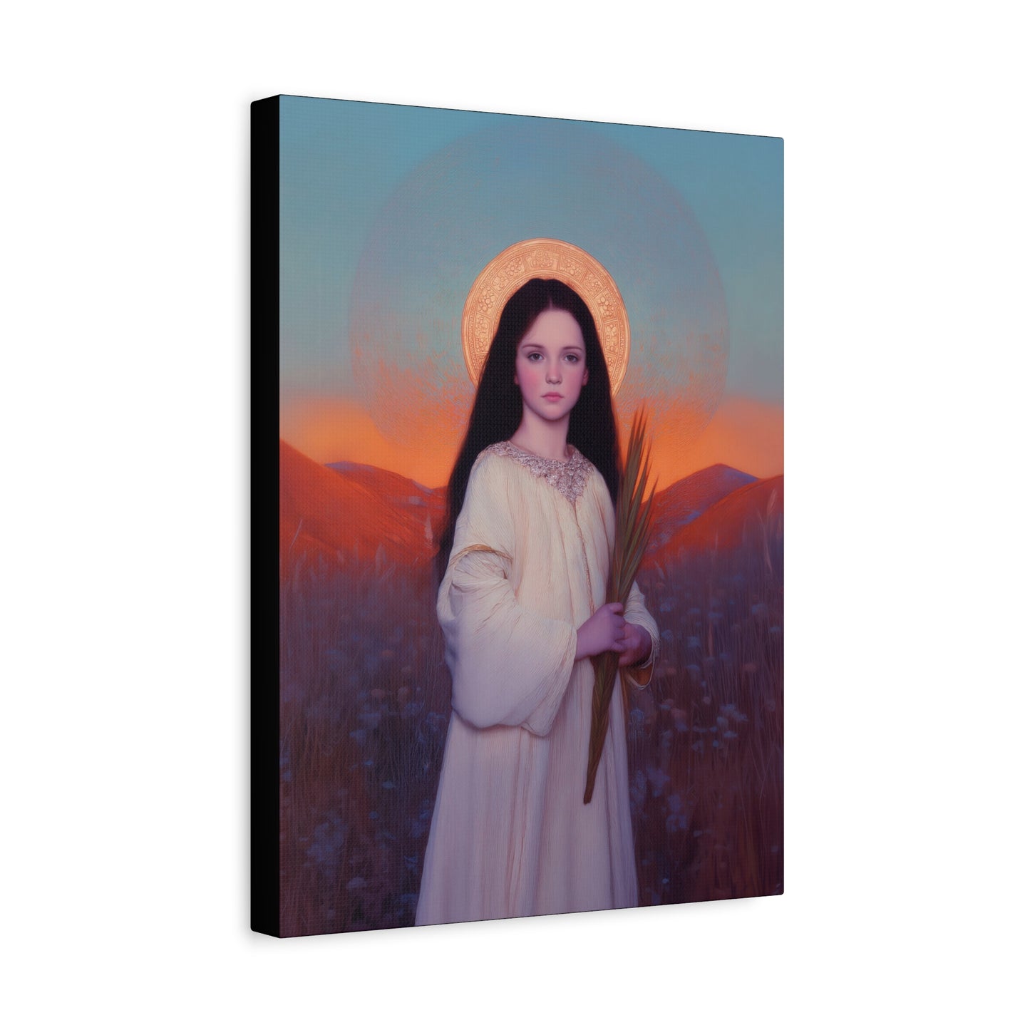 Saint Hope - Multiple Sizes - Catholic Home art - Museum Wrapped Canvas - Sanctified Souls Print - Martyr Saint
