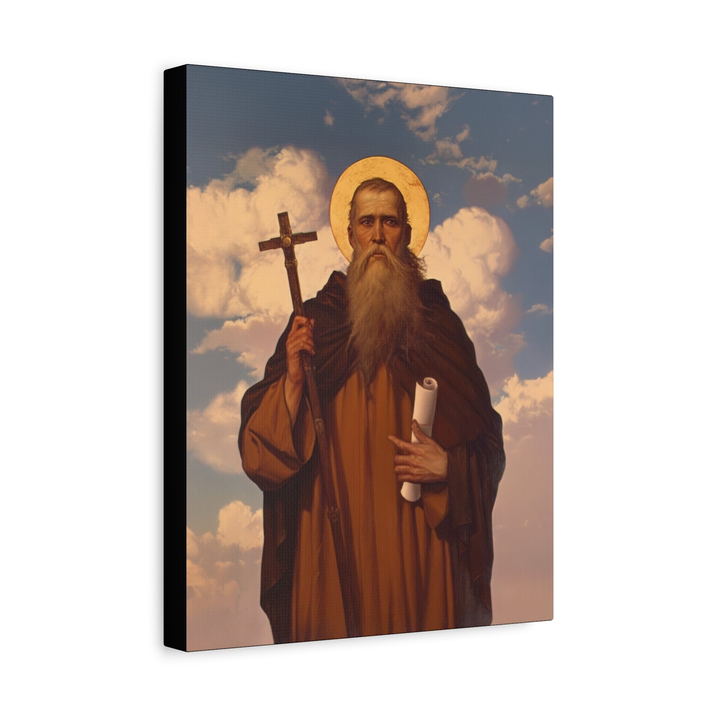Saint Joannicus the Great / Loannikios of Mount Olympus - Gallery Wrapped Canvas - Print - Religious Art for your Home - Catholic Art Print