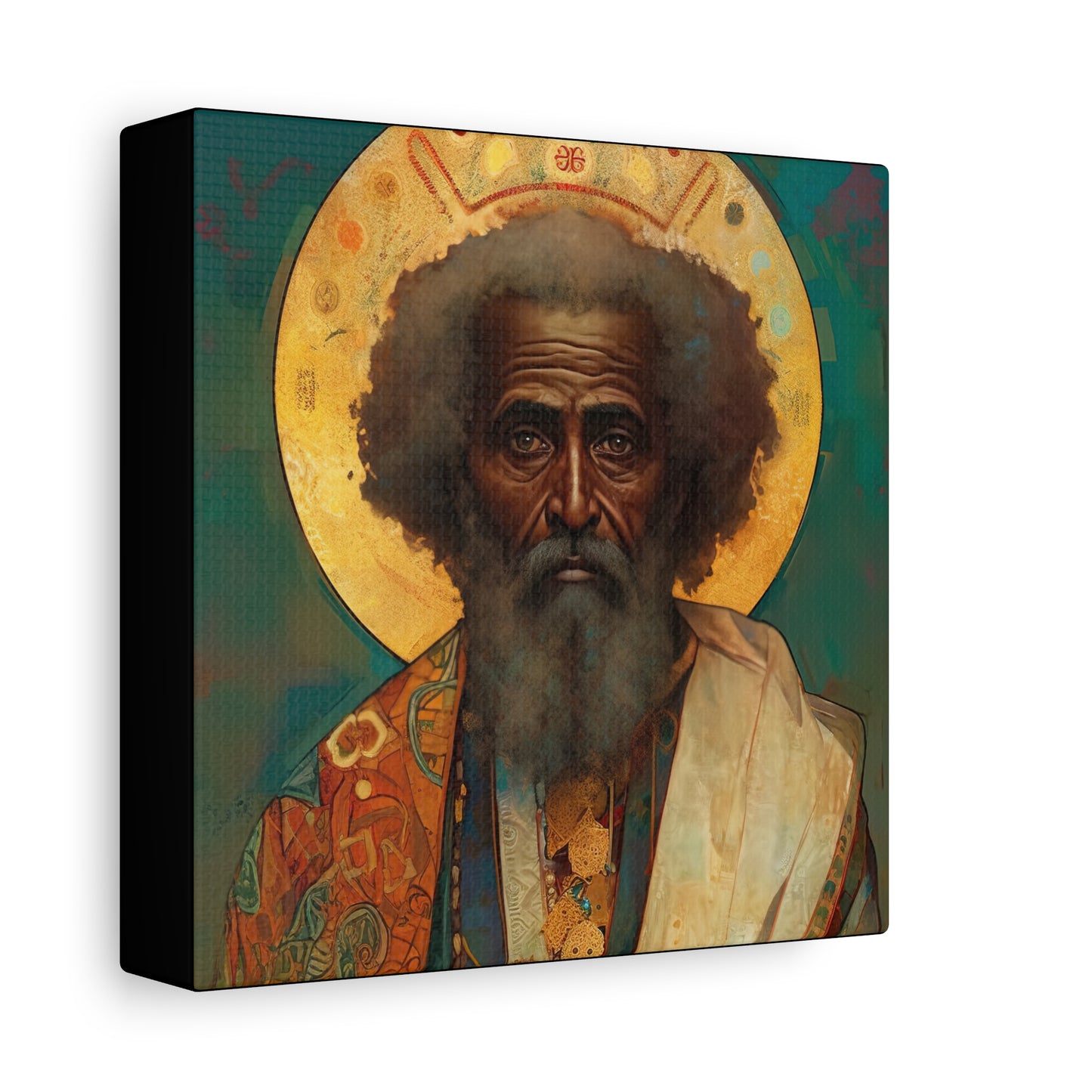 Saint Moses - Museum Wrapped Canvas - Sanctified Souls Print - Religious Art for your Home