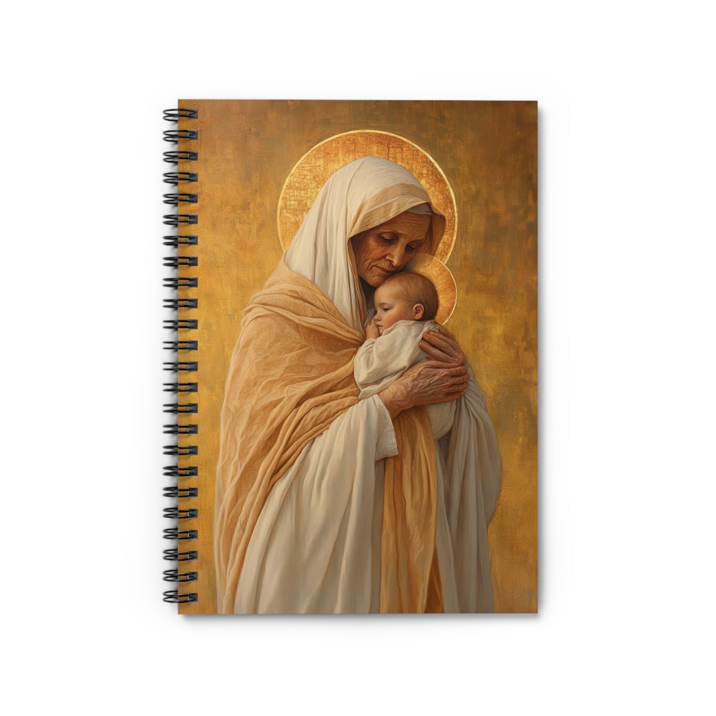 Saint Anna the Prophetess - Sanctified Souls Art - Religious - Spiral Notebook - Ruled - Catholic - Devotional Journal - Journal Diary