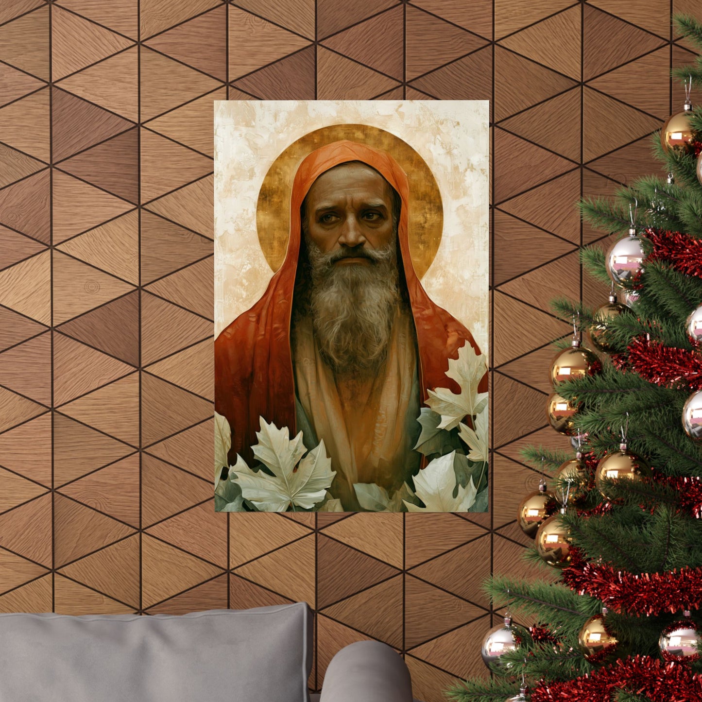 Saint Augustine of Hippo - Sanctified Souls Print - Multiple Sizes - Premium Matte Vertical Posters