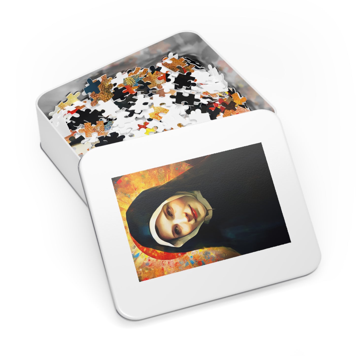Saint Maria Faustina Kowalska - Puzzle and Keepsake Tin - Religious Jigsaw Puzzle (30, 110, 252, 500,1000-Piece) - Religious Puzzle