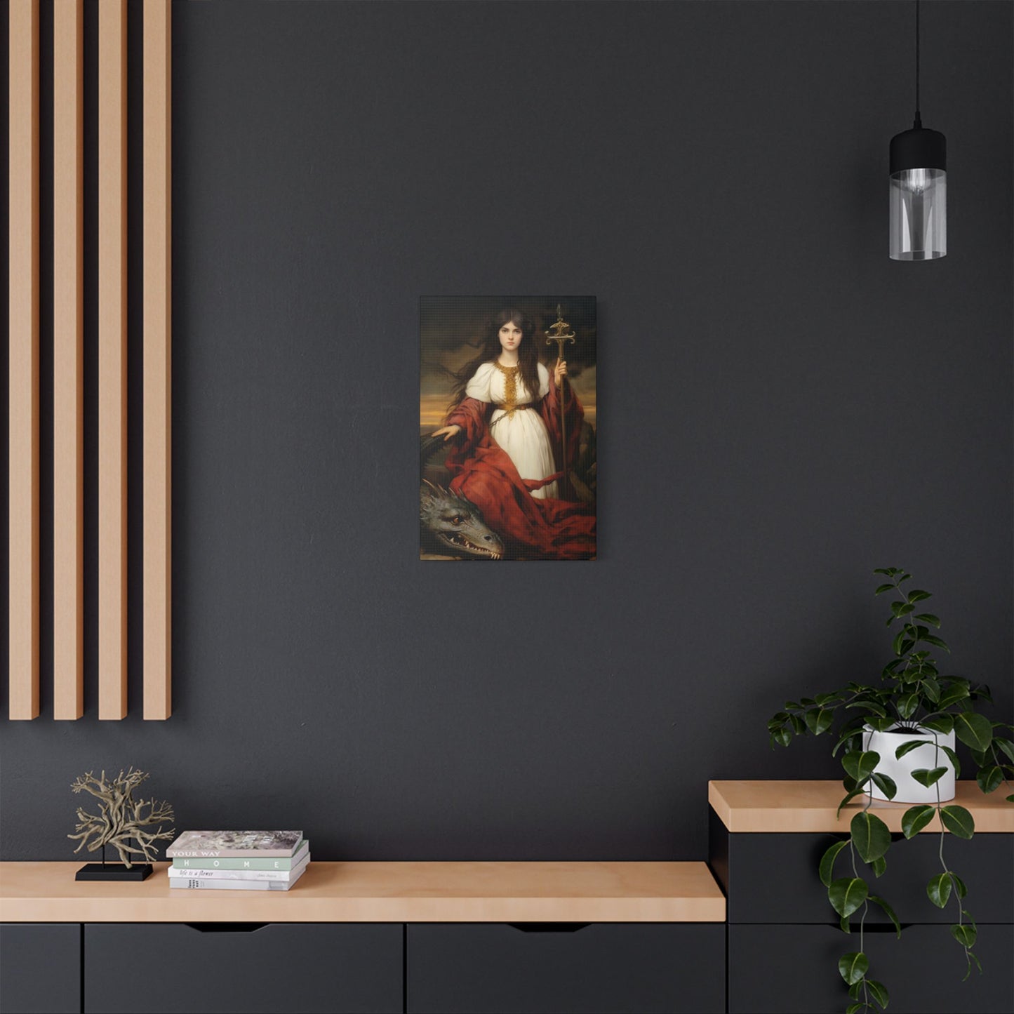 Saint Martha of Bethany Canvas Print - Multiple Sizes - Catholic Home art - Museum Wrapped Canvas - Sanctified Souls Print