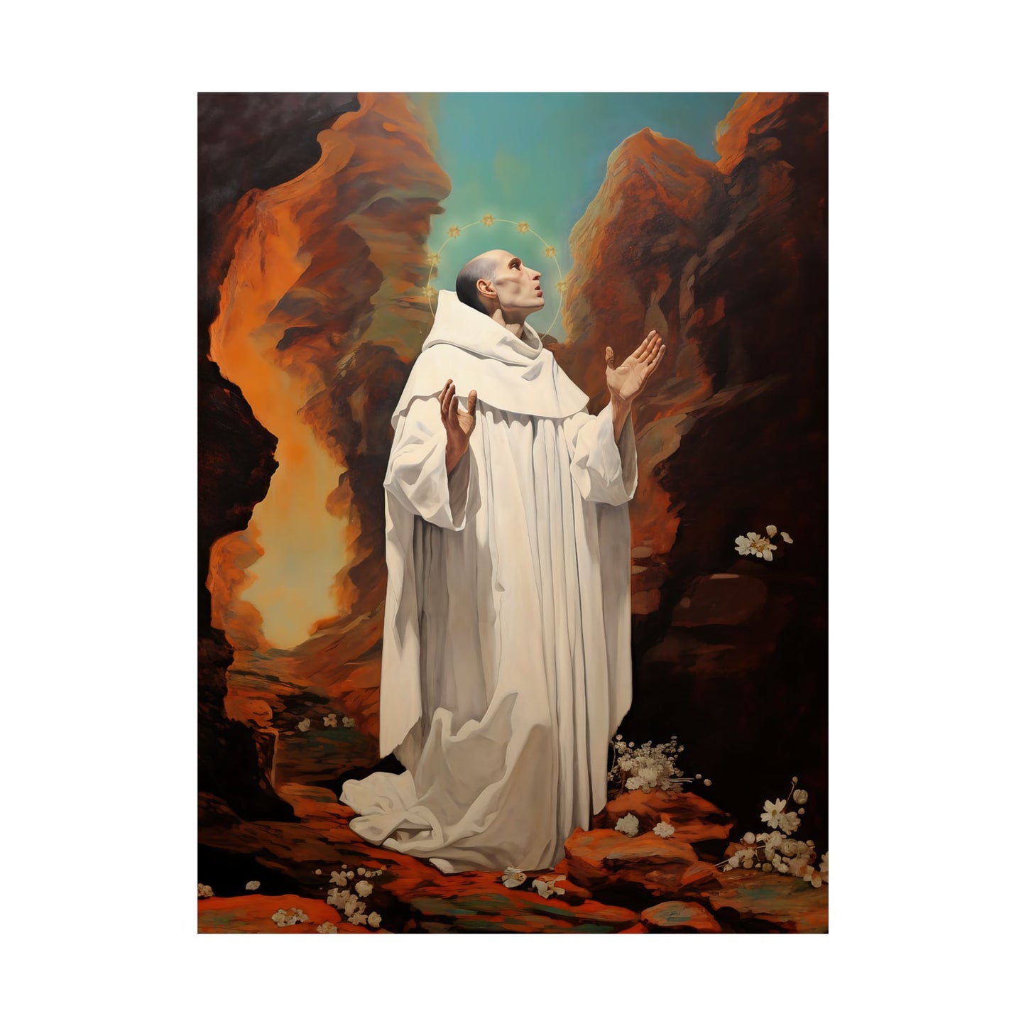 Saint Bruno Print - Sanctified Souls Print - Multiple Sizes - Premium Matte Vertical Posters