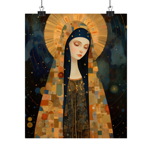 The Eternally Beloved: Mary in Art - Sanctified Souls Print - Multiple Sizes - Premium Matte Vertical Posters