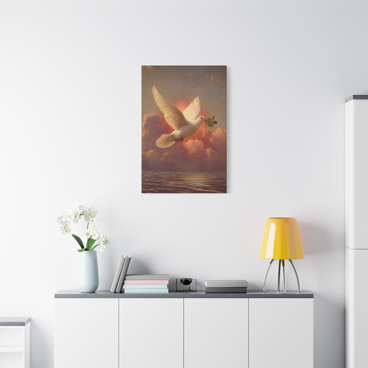 The Spirit Who Restored the Horizon - Holy Spirit - The Dove- Gallery Wrapped Canvas - Print - Religious Art for your Home - Catholic