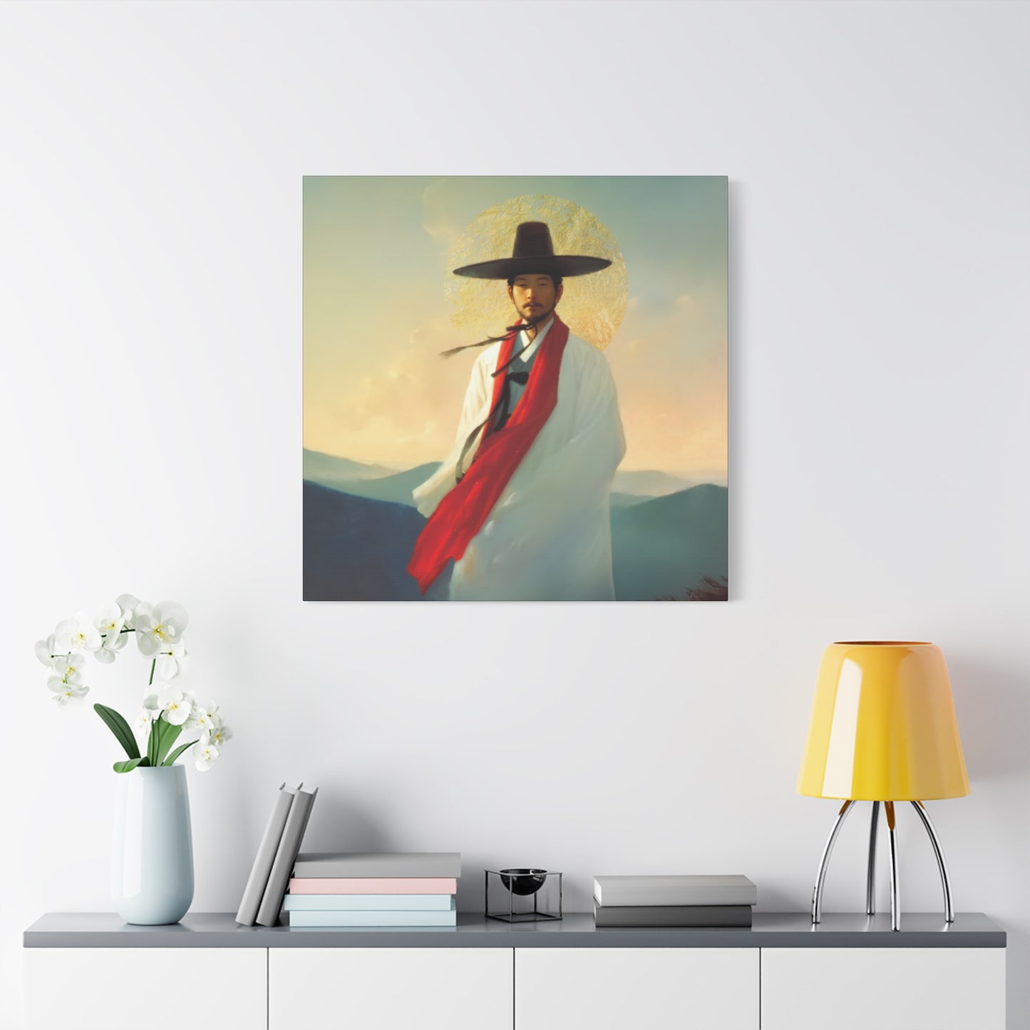 Saint Andrew Kim Taegon - Multiple Sizes - Catholic Home art - Museum Wrapped Canvas - Sanctified Souls Print - Martyr Saint