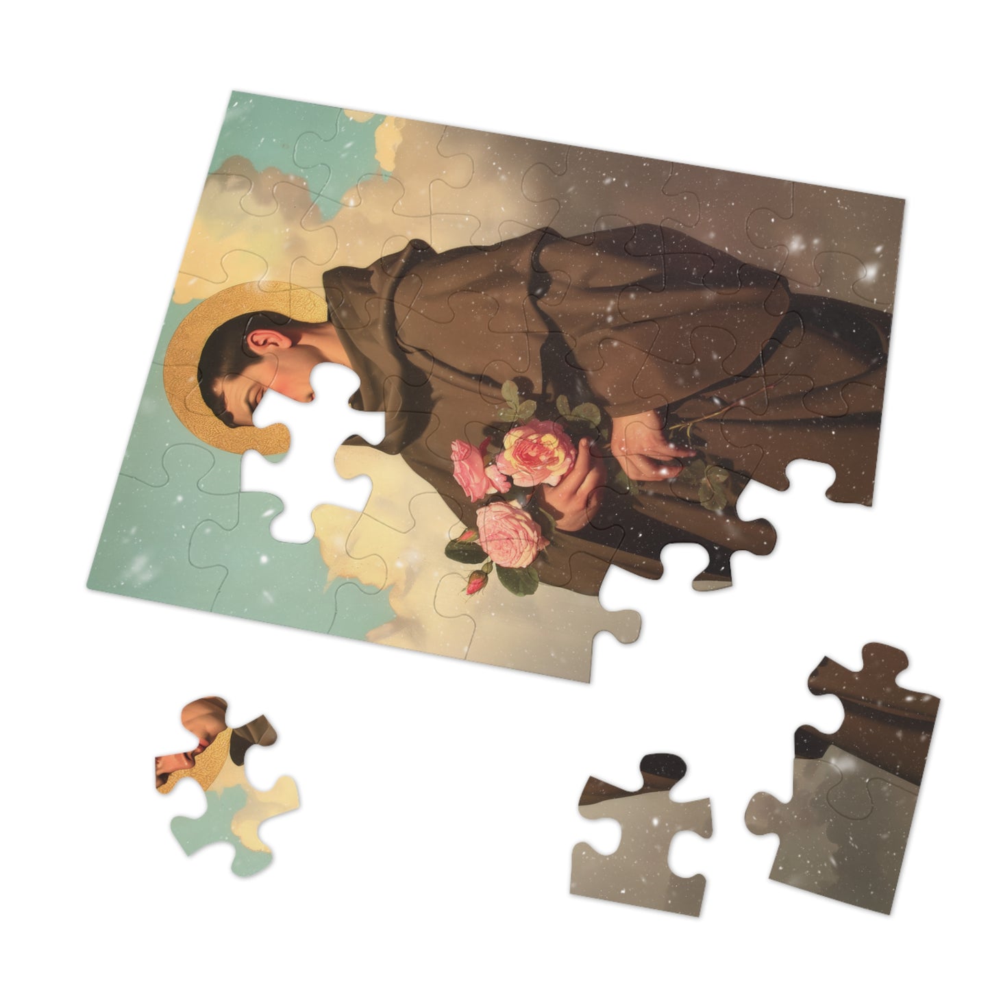 Saint Didacus of Alcala - Puzzle & Keepsake Tin - Religious Jigsaw Puzzle (30, 110, 252, 500,1000-Piece)