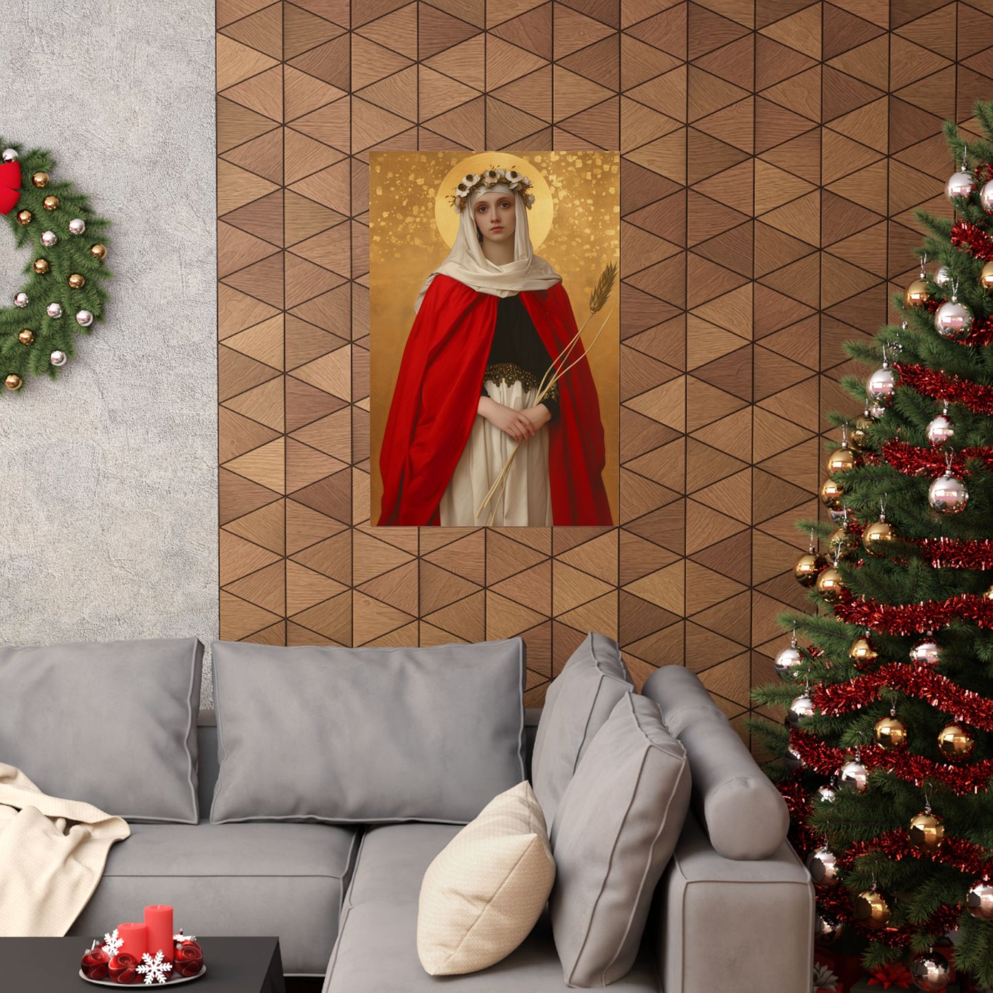 Saint Solange of Bourges - Sanctified Souls Print - Multiple Sizes - Premium Matte Vertical Posters - Catholic Saint Art