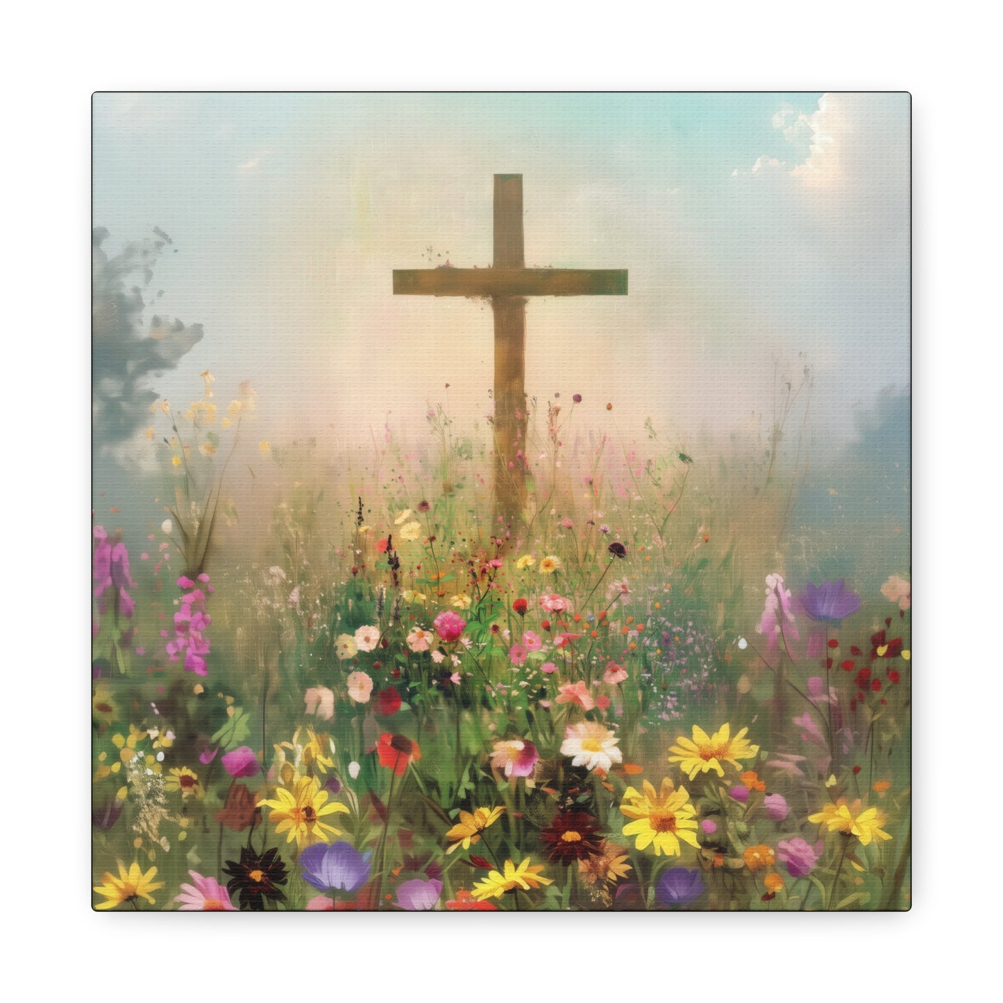 The Cross That Called the Earth to Life - Gallery Wrapped Canvas - Print - Religious Art for your Home - Catholic