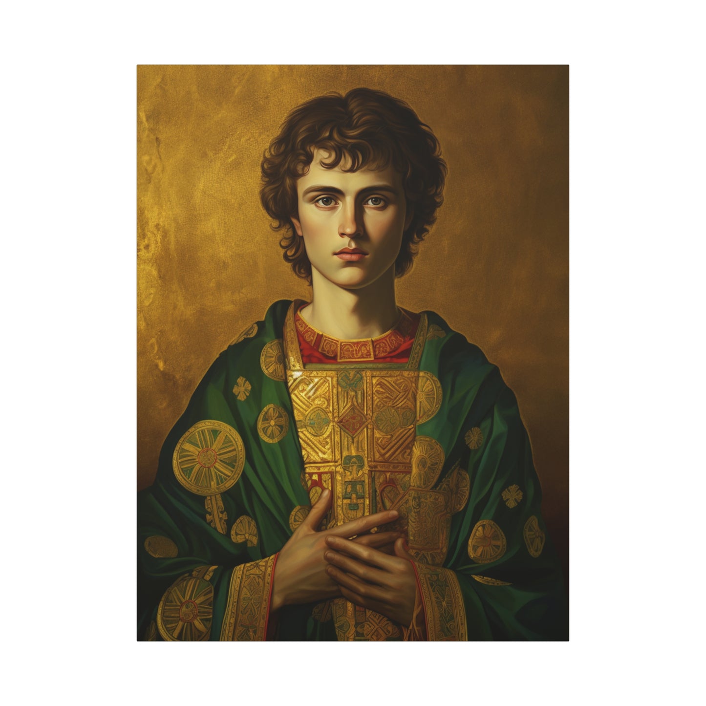 Saint Pantaleon Canvas Print - Multiple Sizes - Catholic Home art - Museum Wrapped Canvas - Sanctified Souls Print