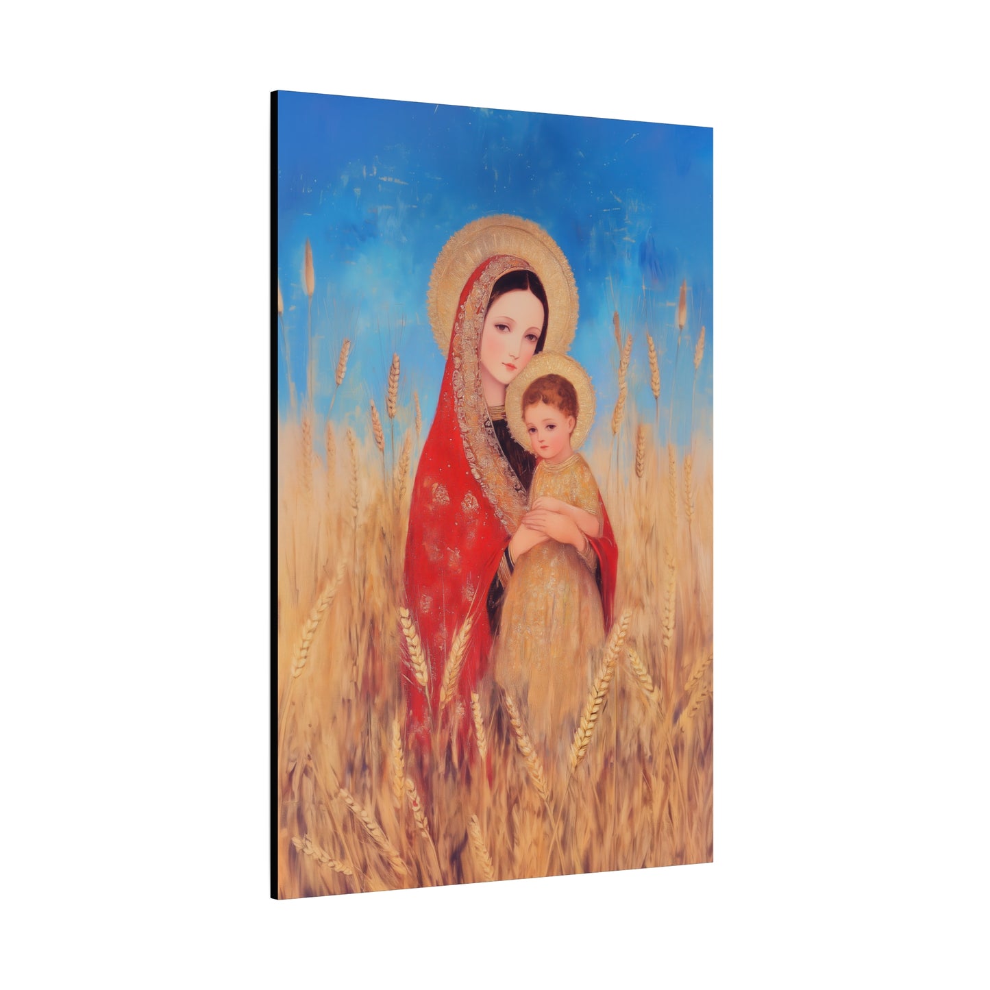 Our Lady of the Harvest  - Multiple Sizes - Catholic Home art - Museum Wrapped Canvas - Sanctified Souls Print