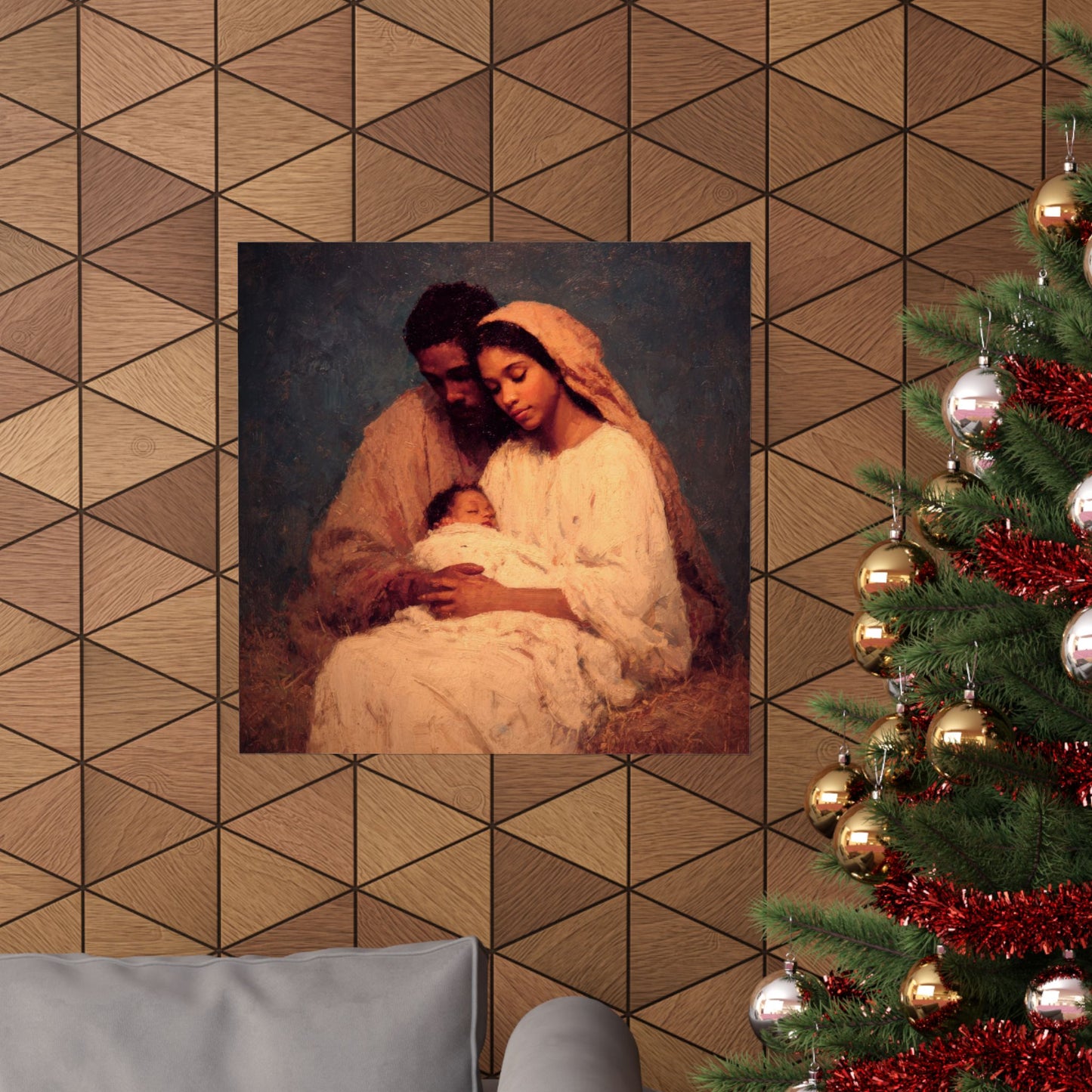 Love Made Visible in the Holy Family - Sanctified Souls Print - Multiple Sizes - Premium Matte Vertical Posters