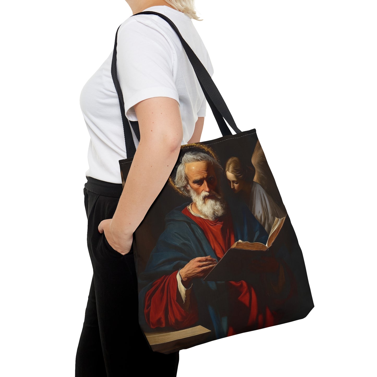 Saint Matthew the Apostle - Tote Bag - Large Medium Small Faith Art Bag - Re usable Tote Purse - Double Sided - Catholic Art Bag