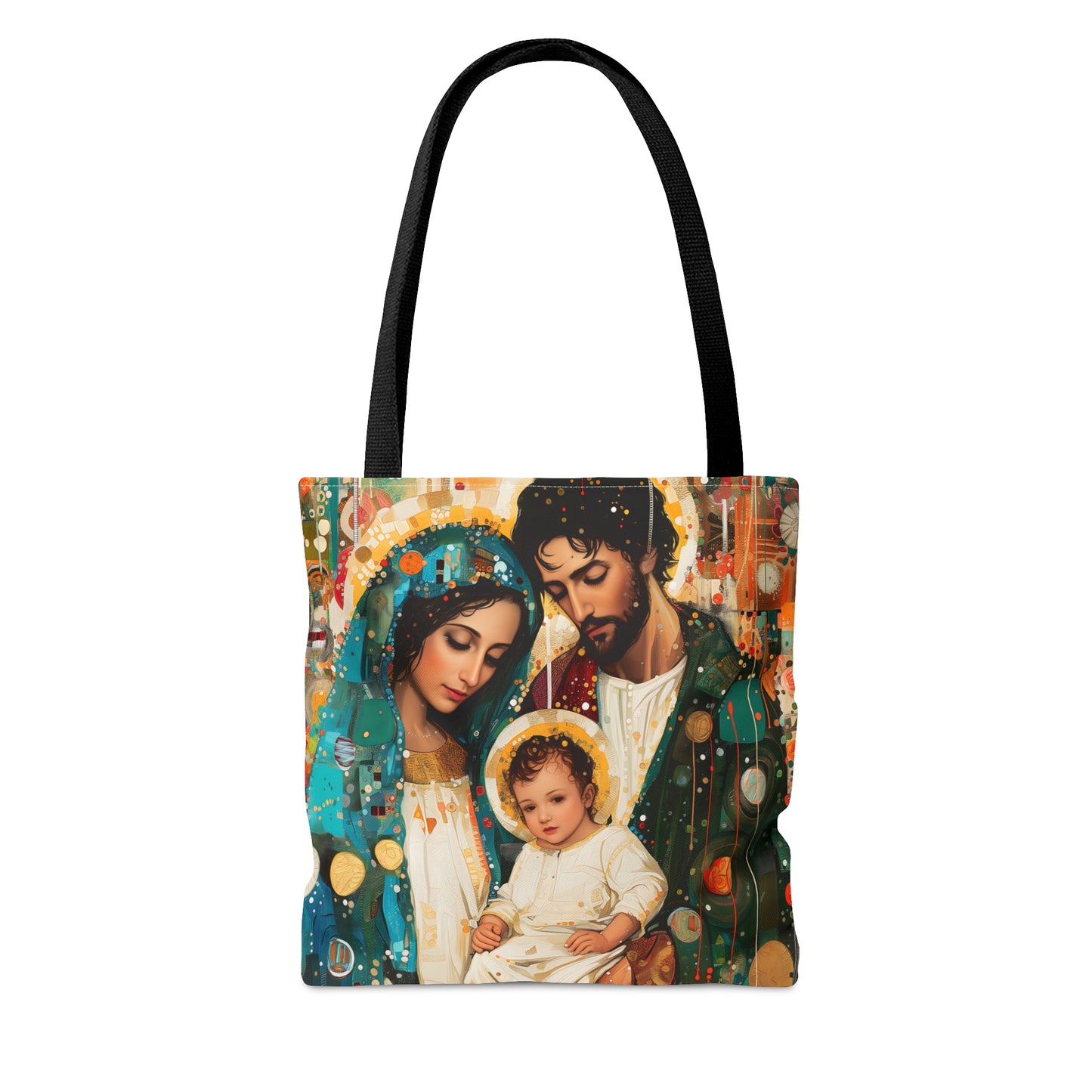 Eternal Light - The Holy Family Tote Bag - Purse - Three sizes - Large Medium Small Faith Art Bag - Catholic purse - Double Sided