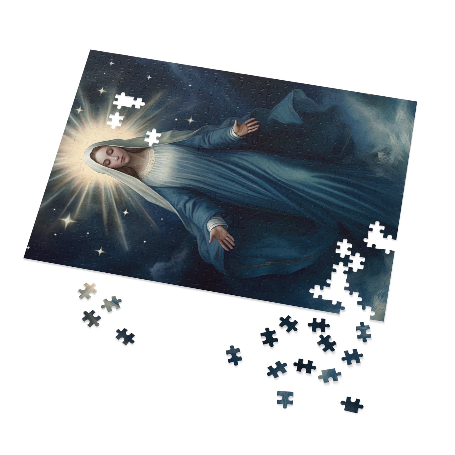 Our Lady Star of the Sea - Puzzle and Keepsake Tin - Religious Jigsaw Puzzle (30, 110, 252, 500,1000-Piece) - Religious Puzzle