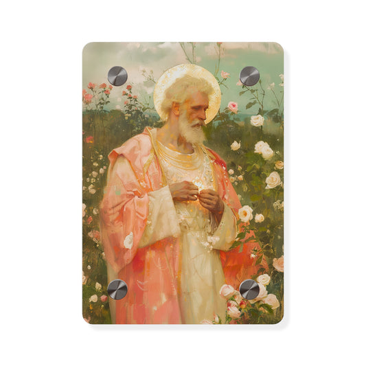 Saint Valentine Wall Art Panel - Ready to Hang Acrylic Print - Catholic Saint Art - Patron Saint Print - Catholic Saint Wall Art