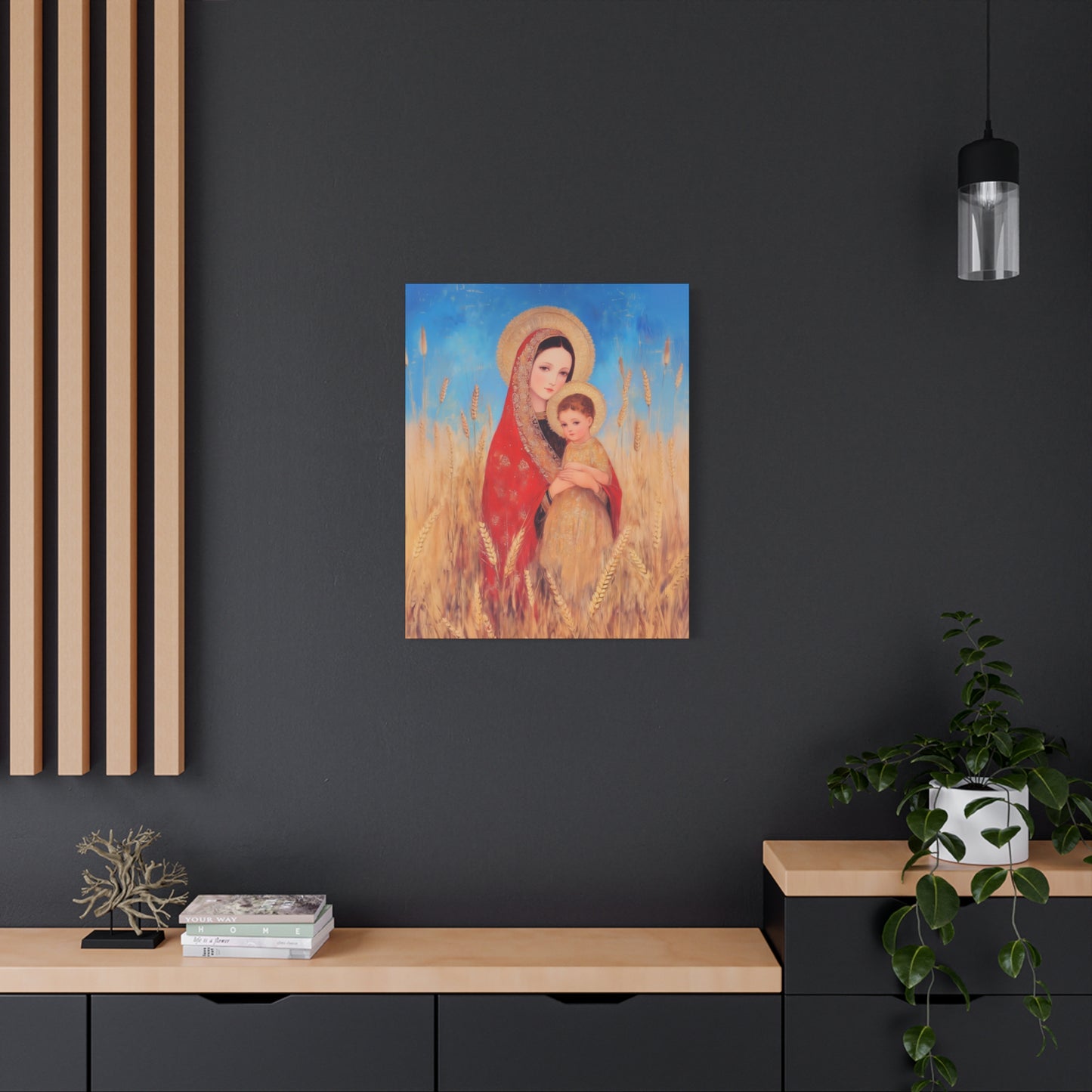 Our Lady of the Harvest  - Multiple Sizes - Catholic Home art - Museum Wrapped Canvas - Sanctified Souls Print