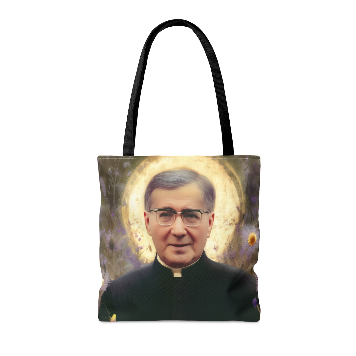 Saint Josemaría Escrivá - Tote Bag - Large Medium Small Faith Art Bag - Catholic Faith Purse - Double Sided