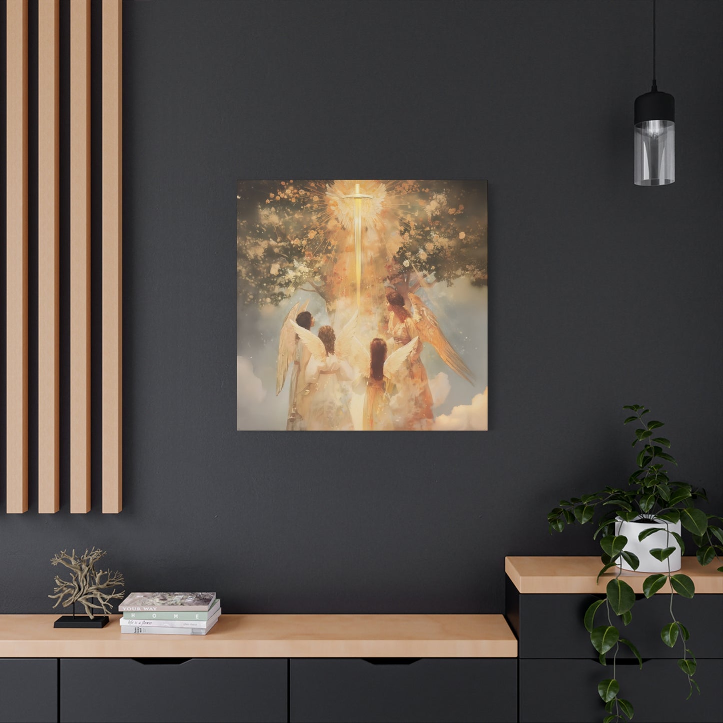 The Watchers of the First Dawn - Guardians of Eden - Gallery Wrapped Canvas - Print - Religious Art for your Home - Catholic Art