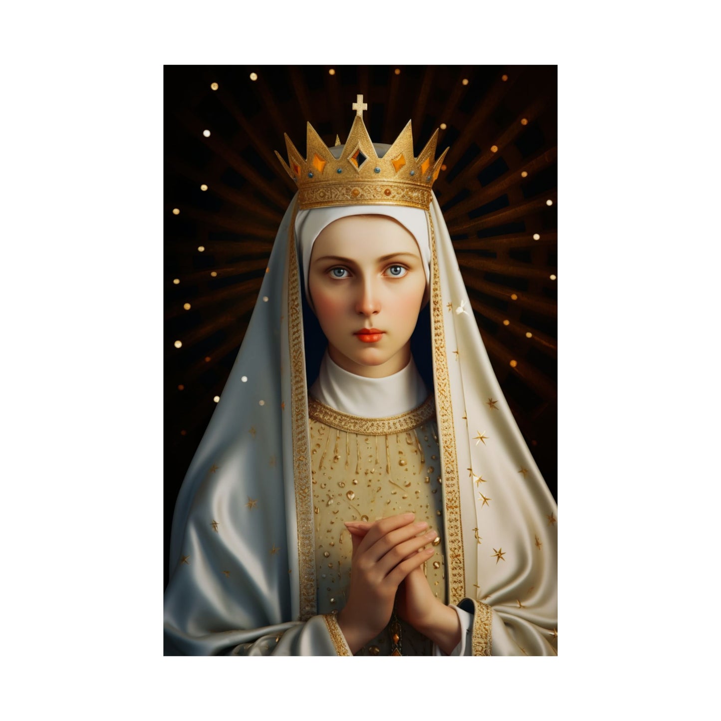 Saint Kinga of Poland - Sanctified Souls Print - Multiple Sizes - Premium Matte Vertical Posters - Catholic Religious Art for the home