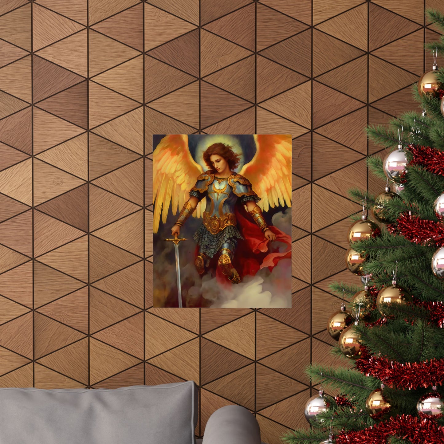 Saint Michael the Archangel - Sanctified Souls Print - Multiple Sizes - Premium Matte Vertical Posters