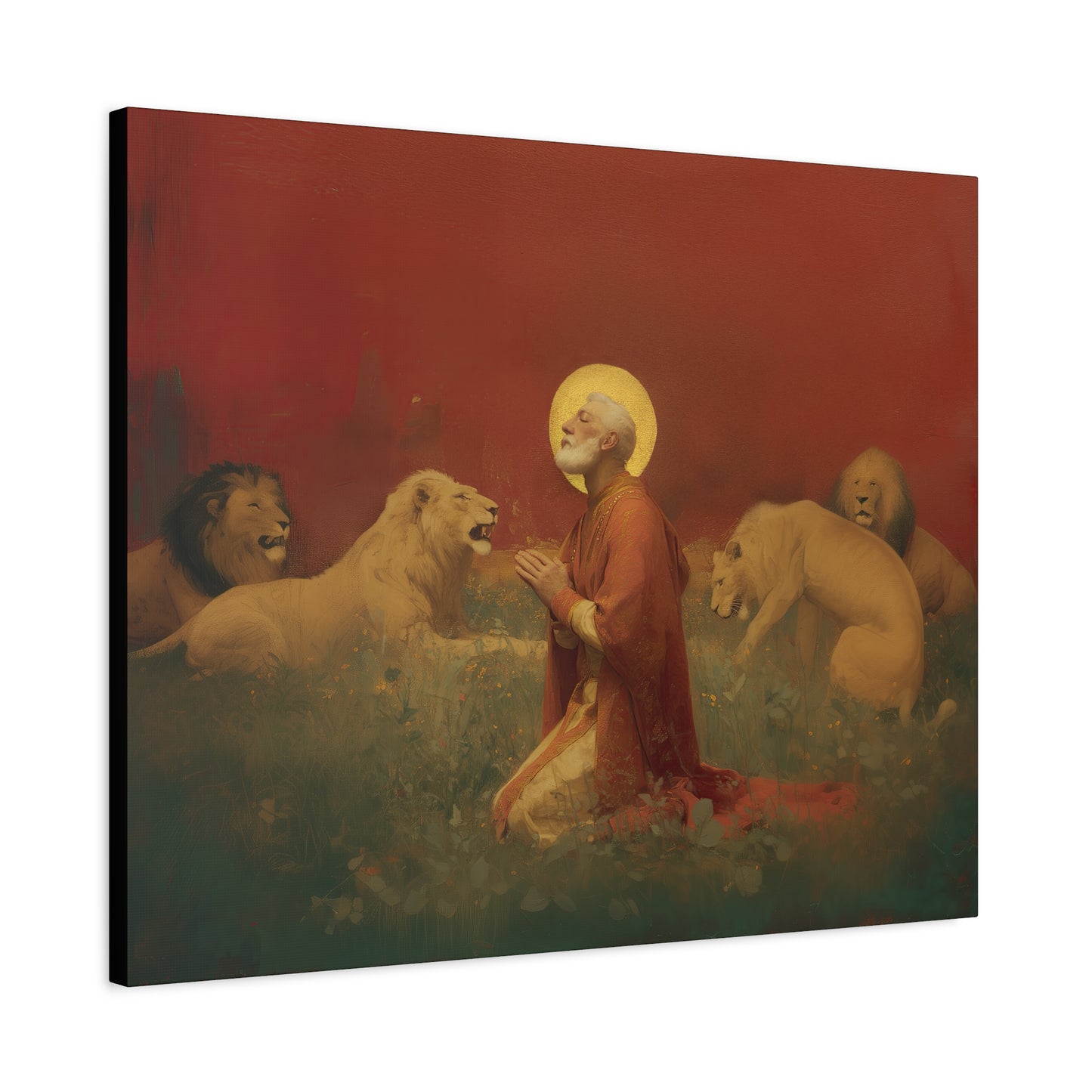 Saint Ignatius of Antioch -  Museum Wrapped Canvas - Sanctified Souls Print - Religious Art for your Home - Catholic Patron Saint Art