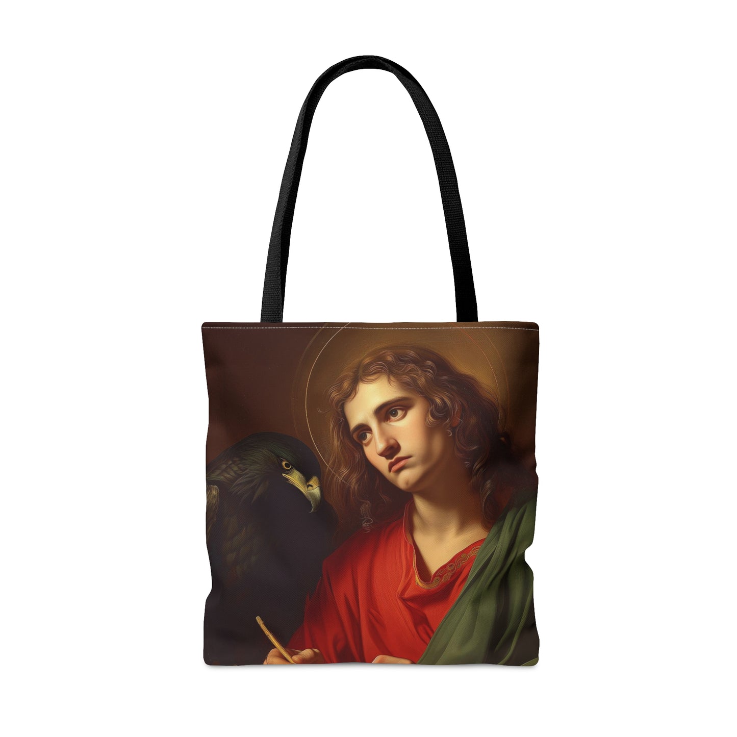 Saint John the Apostle Tote Bag - Large Medium Small Faith Art Bag - Re usable Tote Purse - Double Sided - Catholic Art Bag