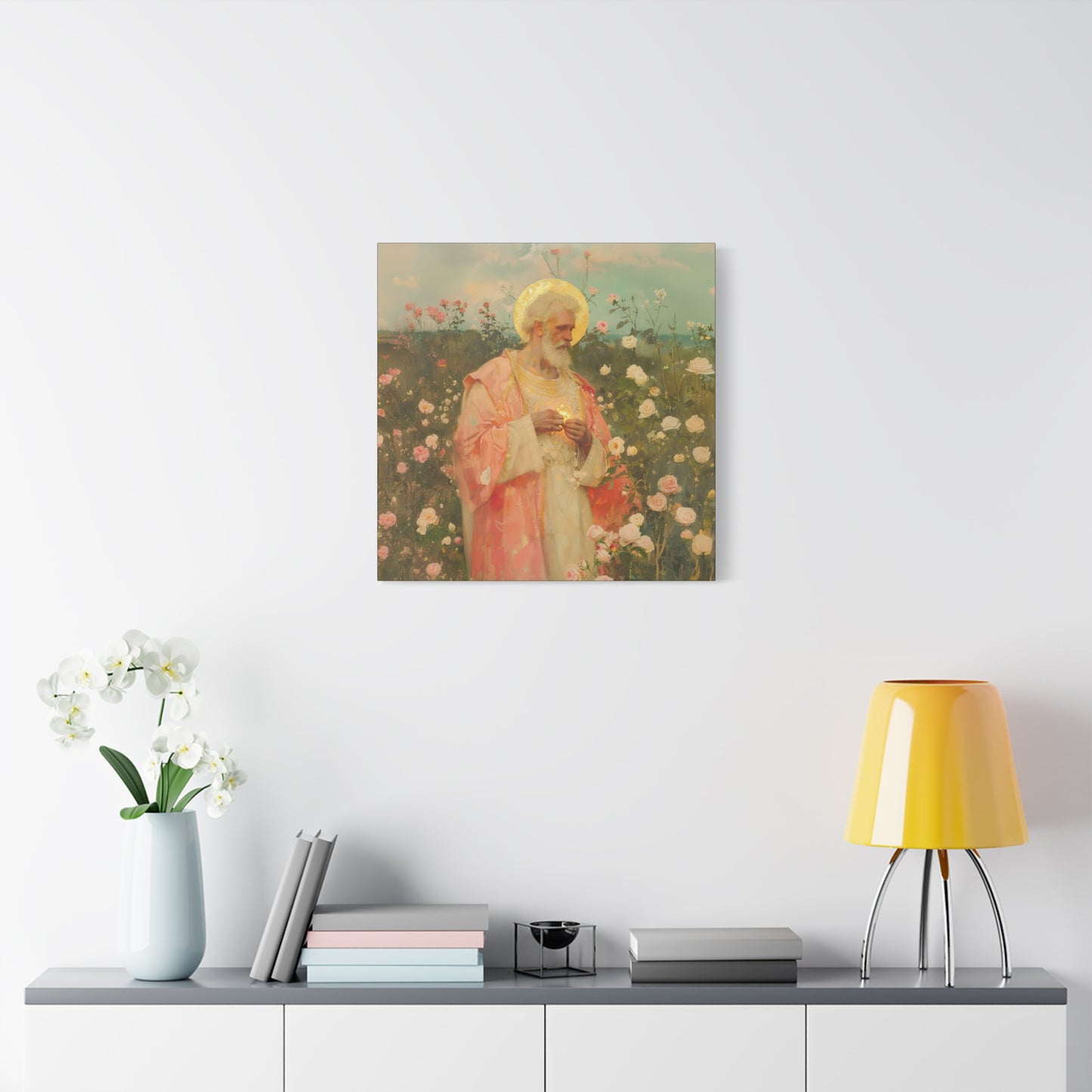 Saint Valentine - Multiple Sizes - Catholic Home art - Museum Wrapped Canvas - Sanctified Souls Print - Catholic Saint Art