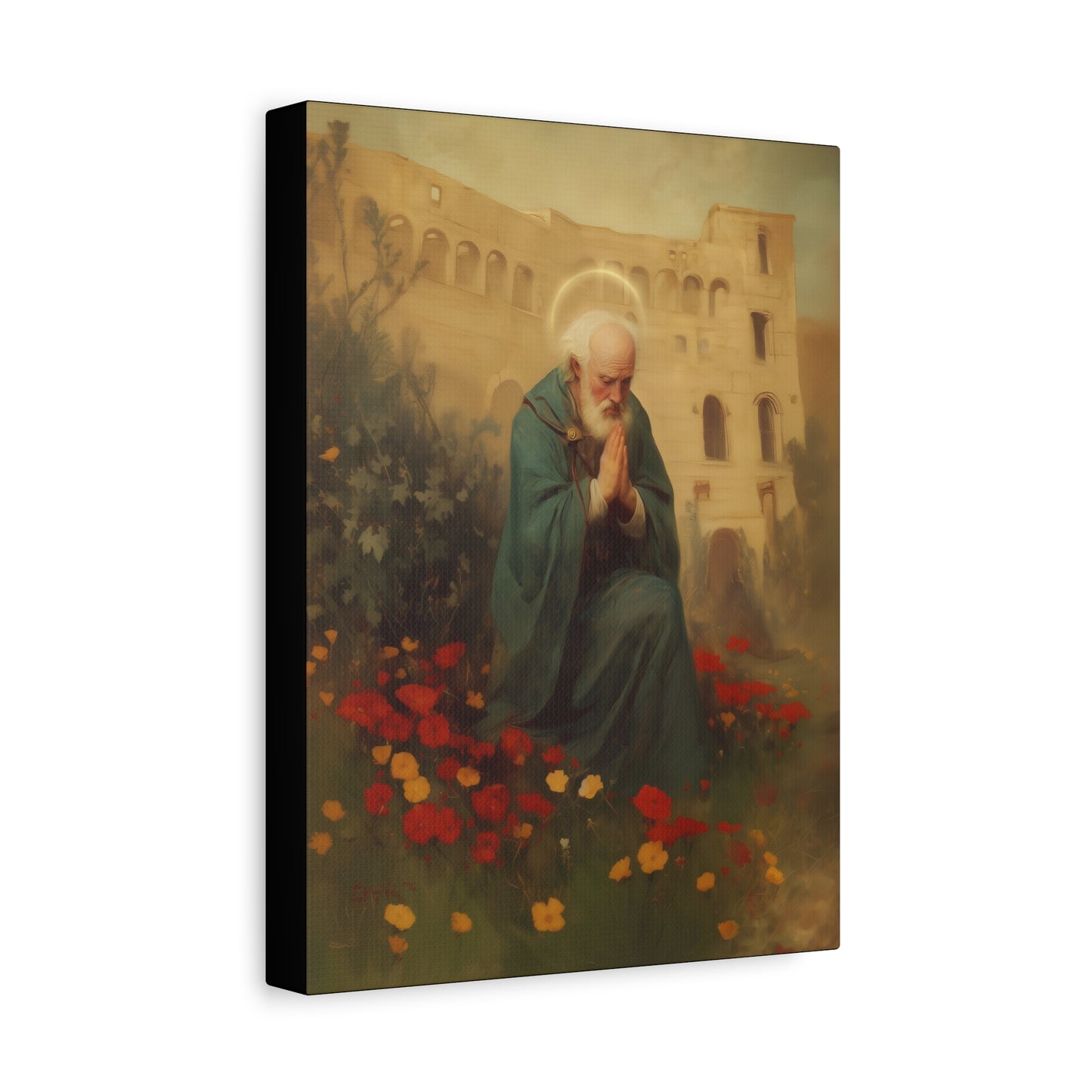 Saint Cyprian - Multiple Sizes - Catholic Home art - Museum Wrapped Canvas - Sanctified Souls Print - Catholic Martyr Art