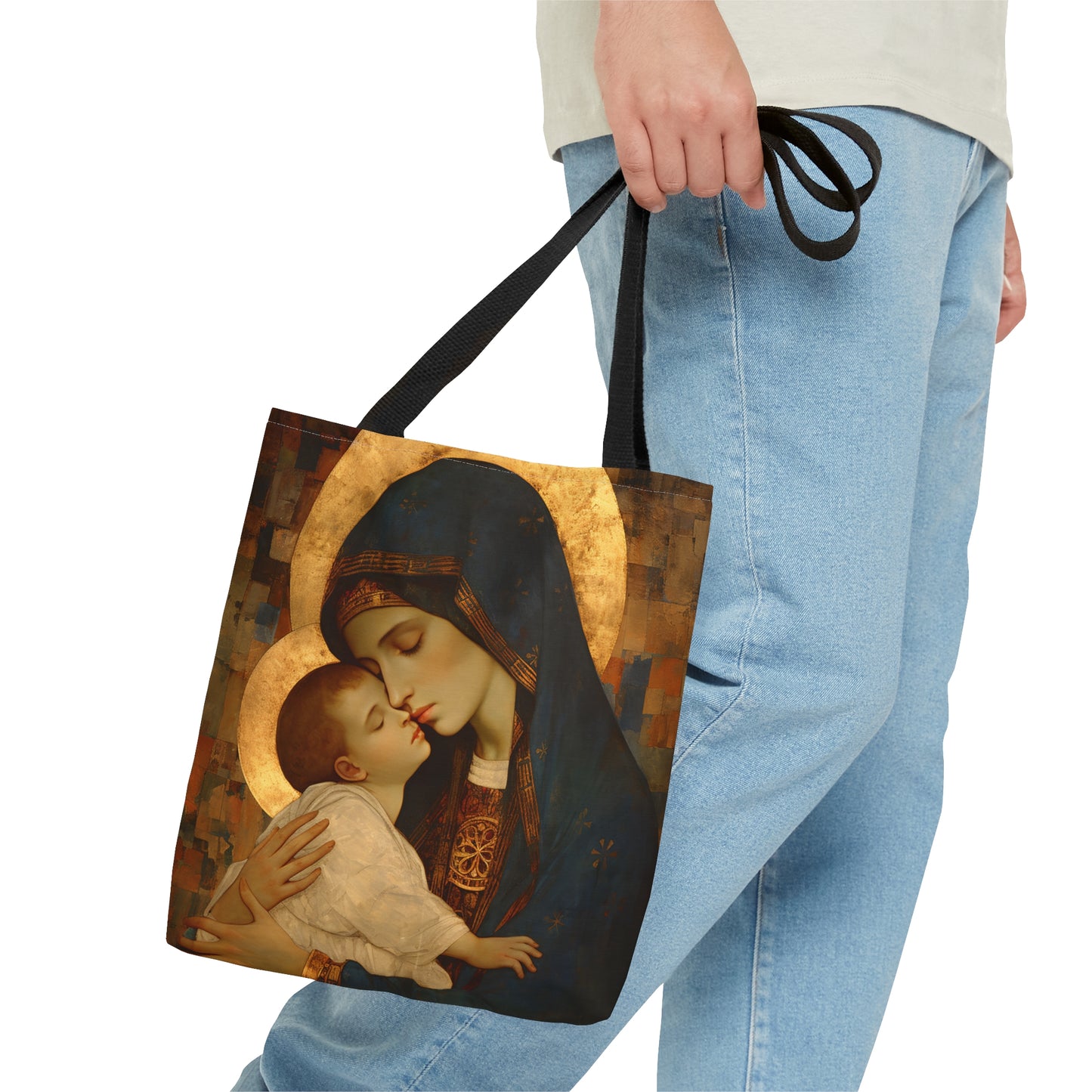 Mary, Mother of God - Divine Mother Tote Bag - Large Medium Small Faith Art Bag - Catholic Faith Purse - Religious Carry All