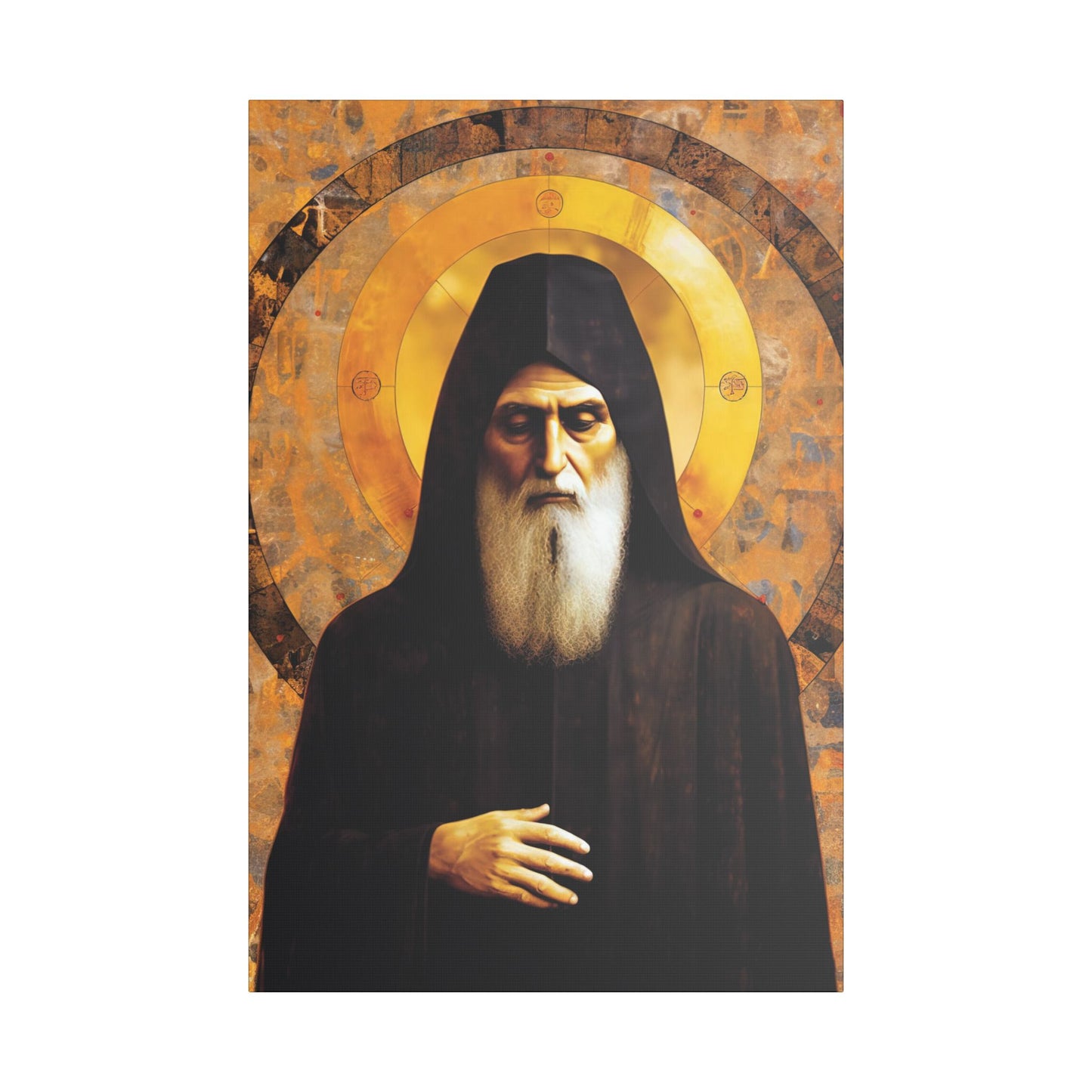 Saint Charbel Makhlouf Canvas Print - Multiple Sizes - Catholic Home art - Museum Wrapped Canvas - Sanctified Souls Print - Saint Sharbel