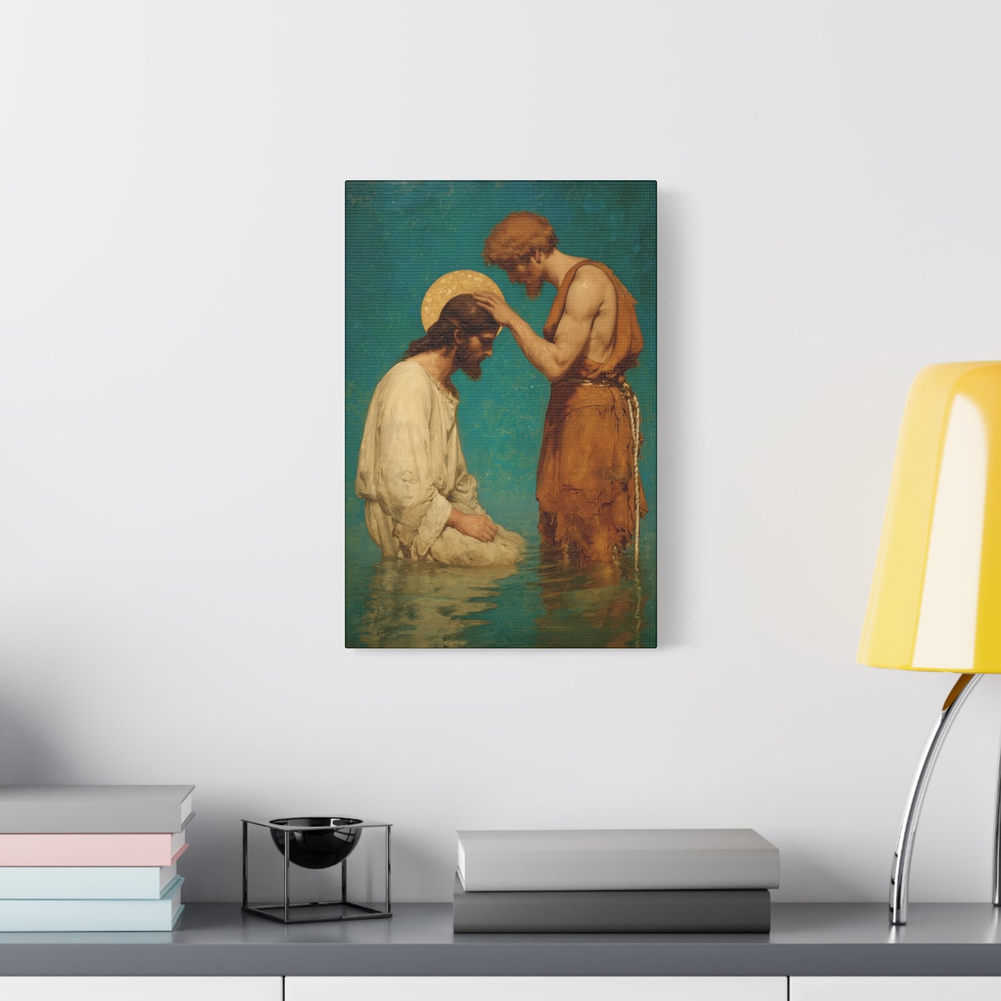 Saint John the Baptist, The Prophet and the Promise - Museum Wrapped Canvas - Print - Religious Art for your Home - Christian print