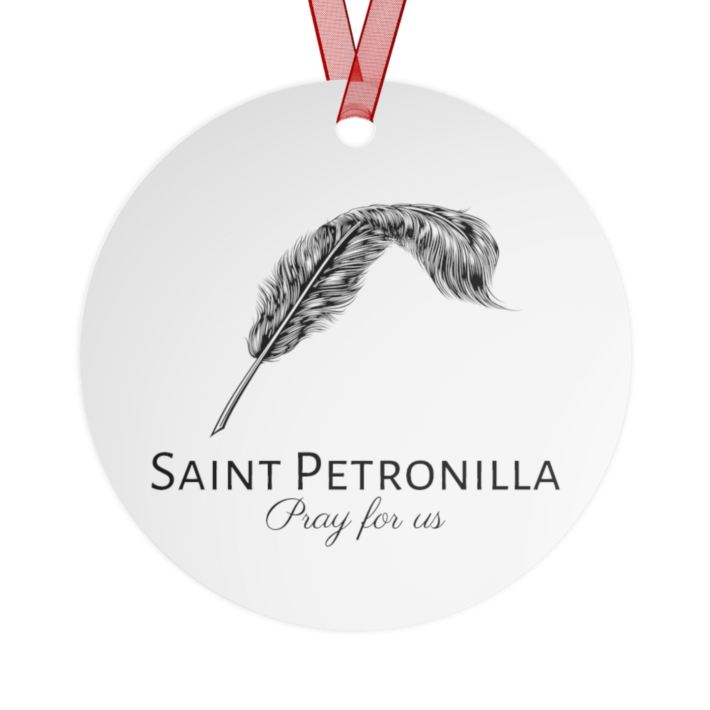 Saint Petronilla Metal Ornament - Religious Holiday Christmas Ornament and Keepsake - Catholic Religious Keepsake