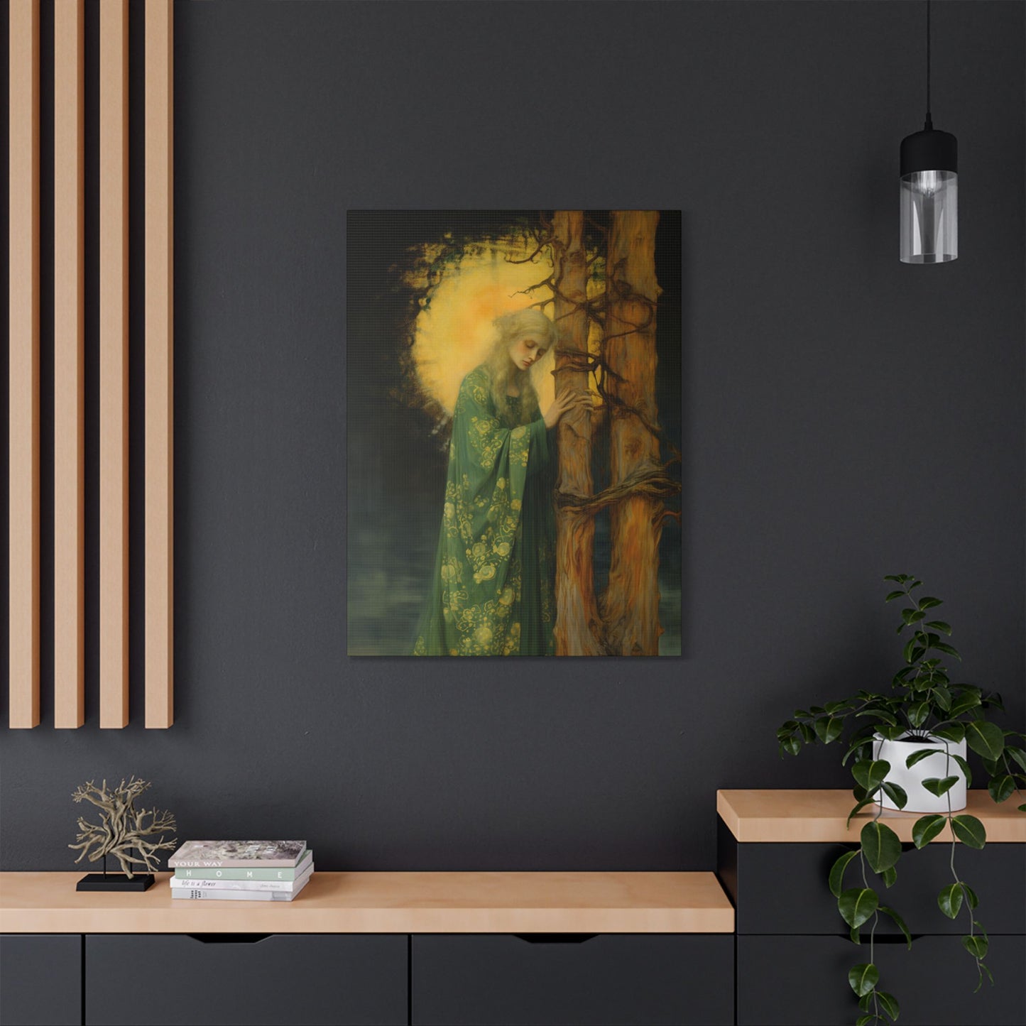 Saint Afra Canvas Print - Multiple Sizes - Catholic Home art - Gallery Wrapped Canvas - Sanctified Souls Print