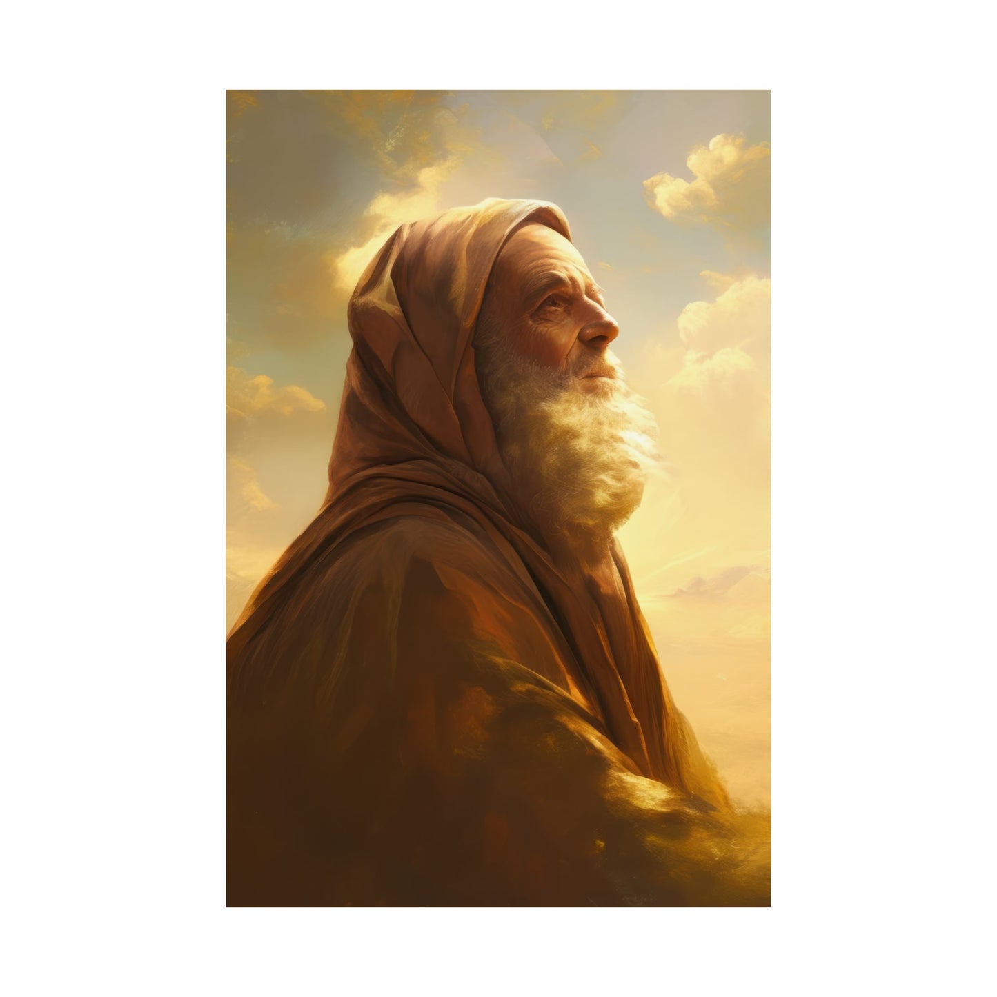 Father Abraham - Sanctified Souls Print - Multiple Sizes - Premium Posters - Catholic Art - Christian Home Decor Artwork
