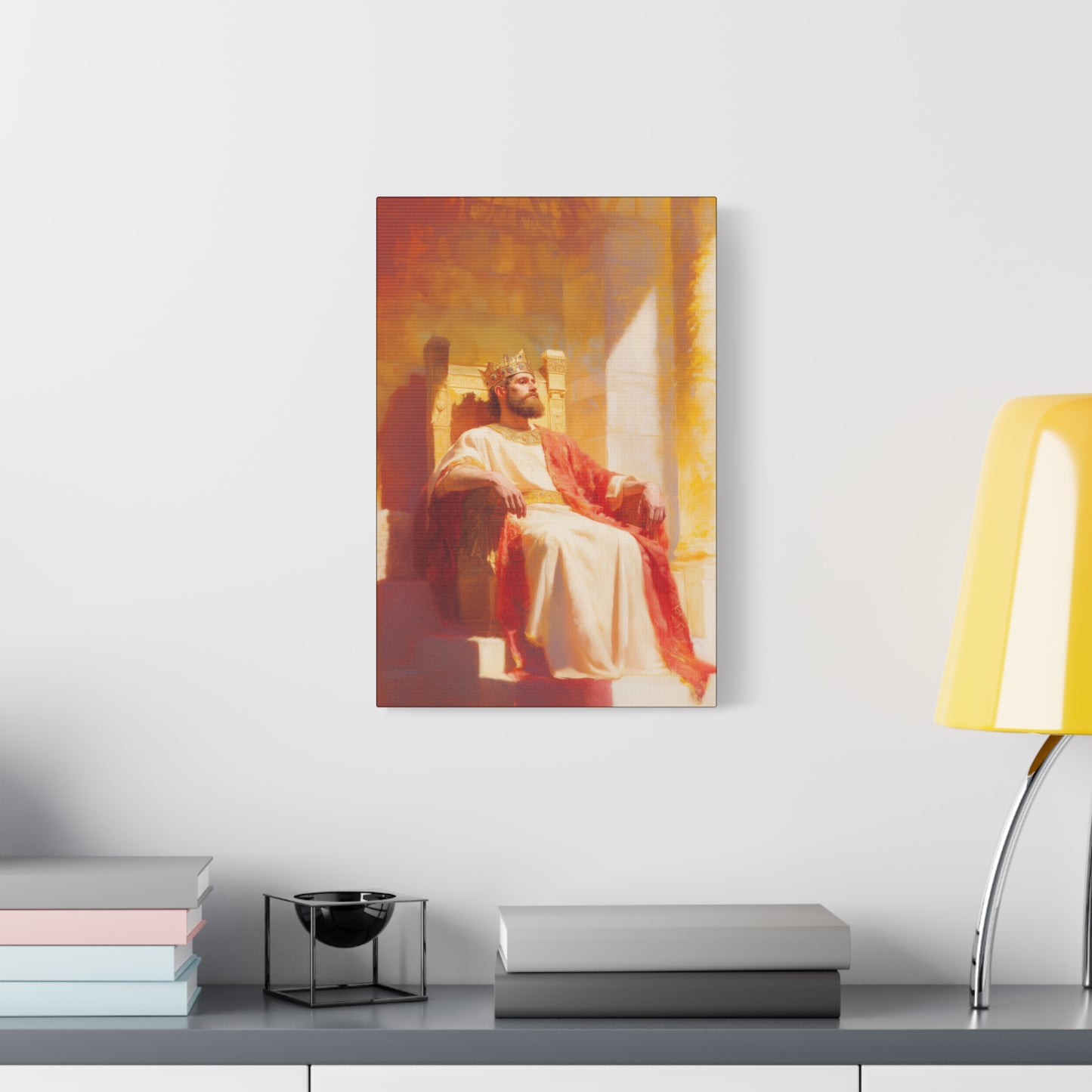 King Solomon: Keeper of God's Understanding - Gallery Wrapped Canvas - Print - Religious Art for your Home - Catholic Art