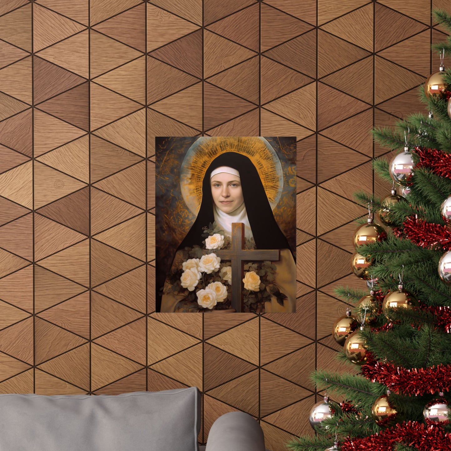 Saint Thérèse of Lisieux - Sanctified Souls Print - Multiple Sizes - Premium Matte Vertical Posters